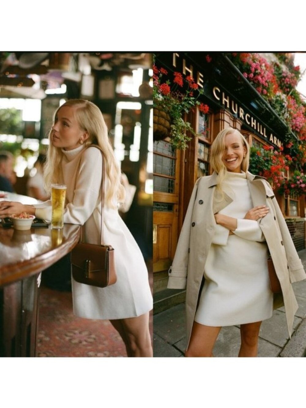 Pomander Place | NEW Winter White Vivianne Turtleneck Sweater Mini Dress Size S